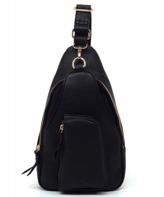 Fashion Sling Backpack AD2773 BLACK